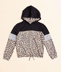 Girls - Cheetah Print Hoodie