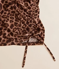 Girls - Ribbed Cheetah Top