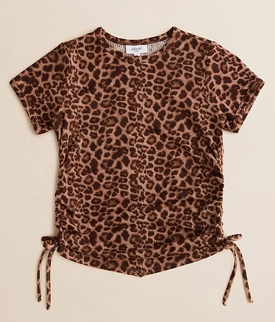 Girls - Willow & Root Ribbed Cheetah Top