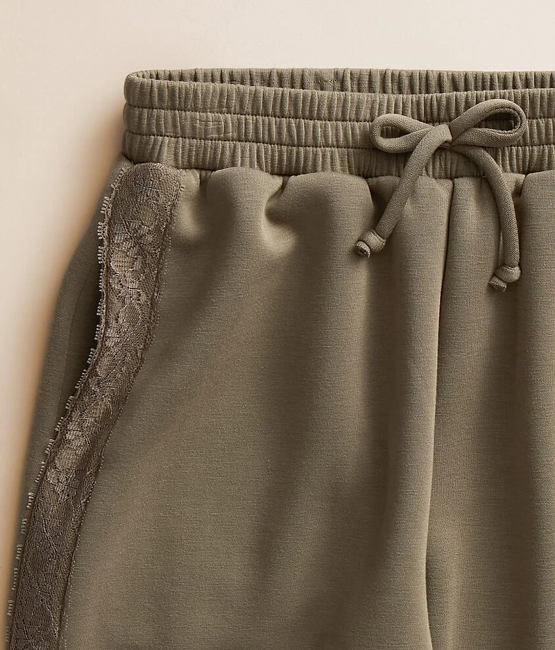 Girls - Lace Trim Jogger