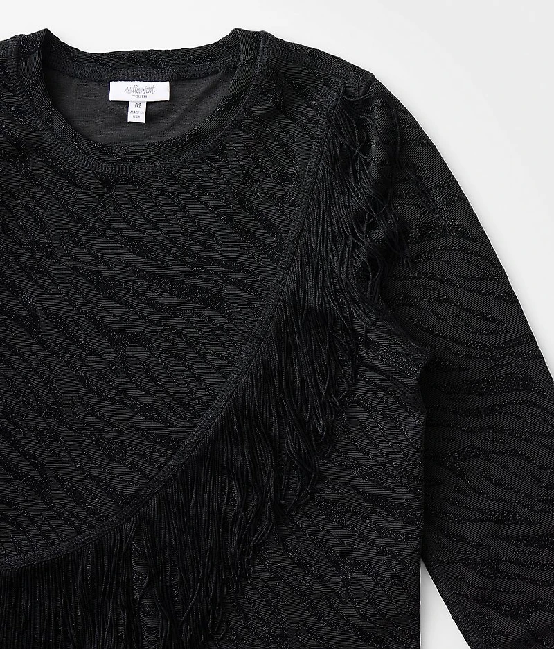 Girls - Surplice Fringe Top