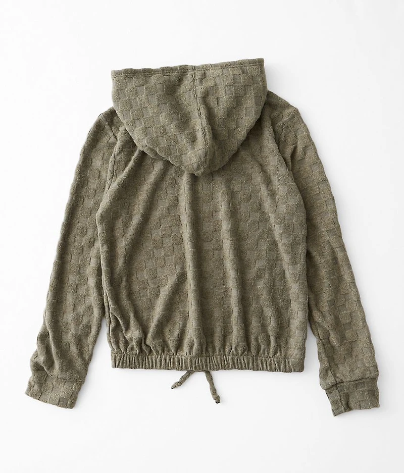 Girls - Brushed Checker Hoodie