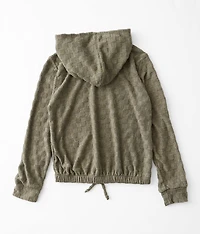 Girls - Brushed Checker Hoodie