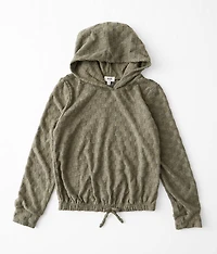 Girls - Brushed Checker Hoodie