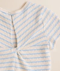 Girls - Twisted Back Striped T-Shirt