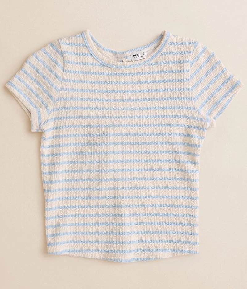 Girls - Twisted Back Striped T-Shirt
