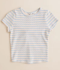 Girls - Twisted Back Striped T-Shirt
