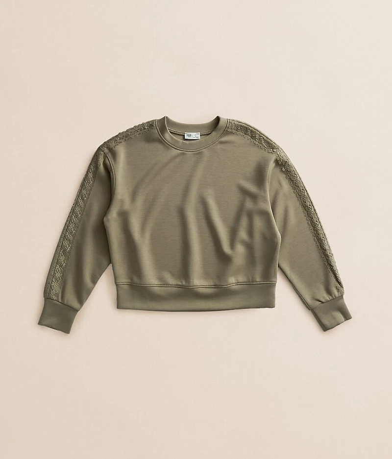 Girls - Lace Trim Pullover