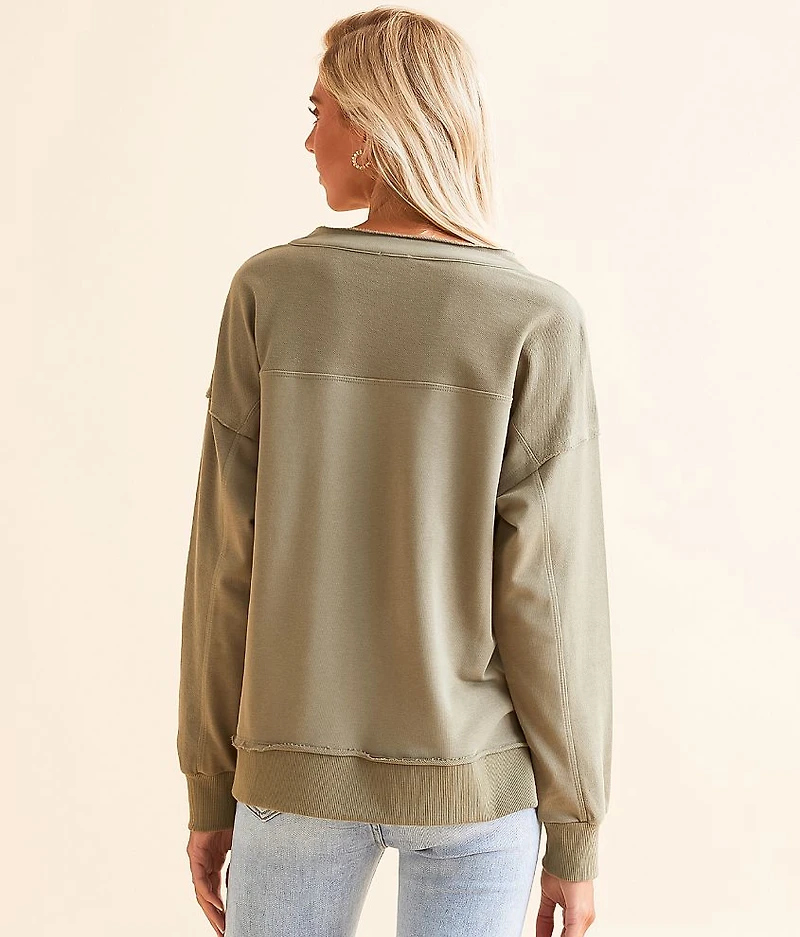Lace-Up Pullover
