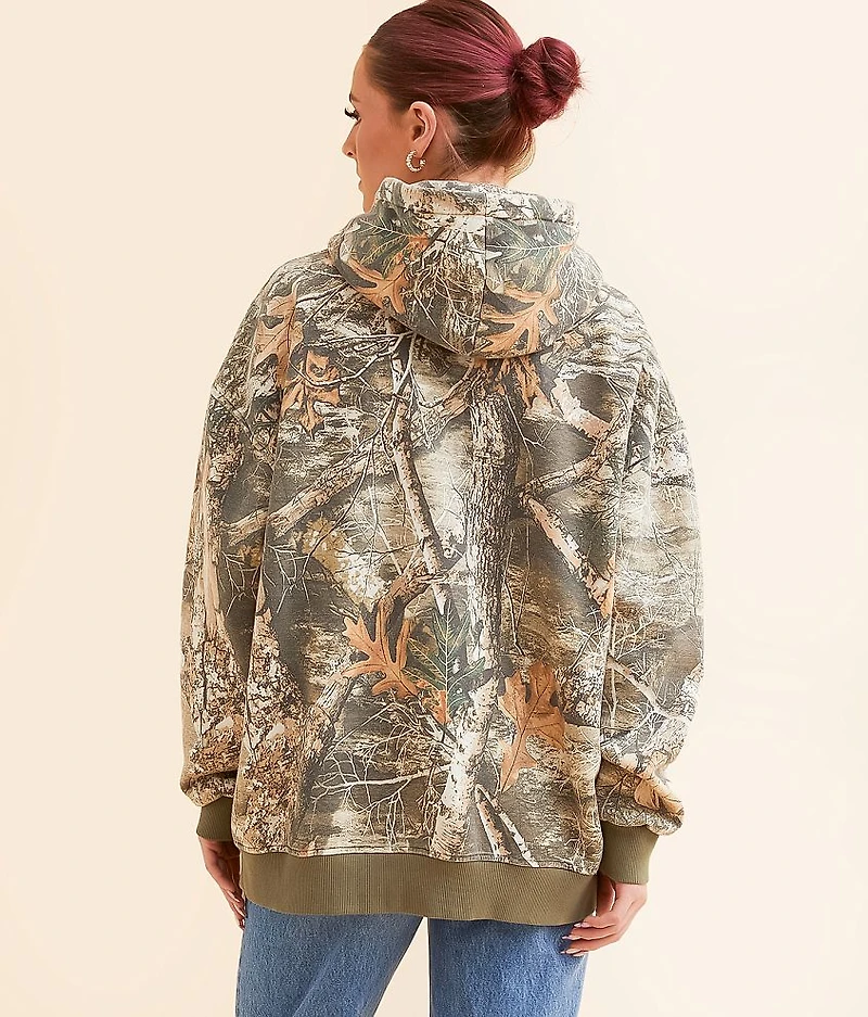 Camo Oversized Hooded Sweatshirt