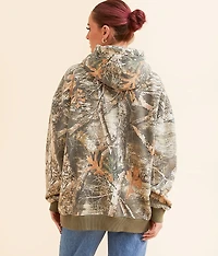 Camo Oversized Hooded Sweatshirt