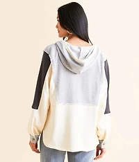 Raw Edge Henley Hoodie