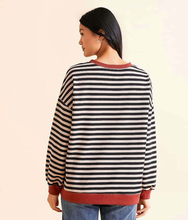 Striped Knit Pullover