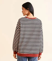 Striped Knit Pullover