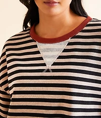 Striped Knit Pullover