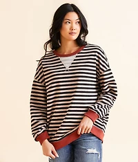 Striped Knit Pullover