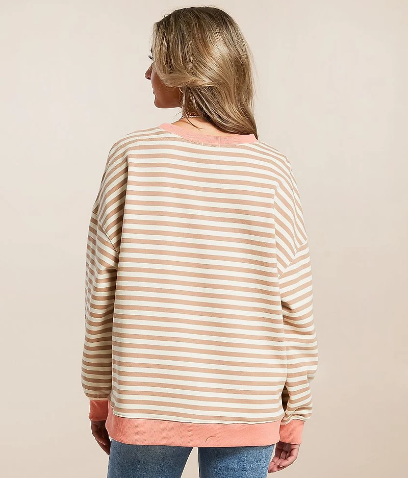 Striped Knit Pullover
