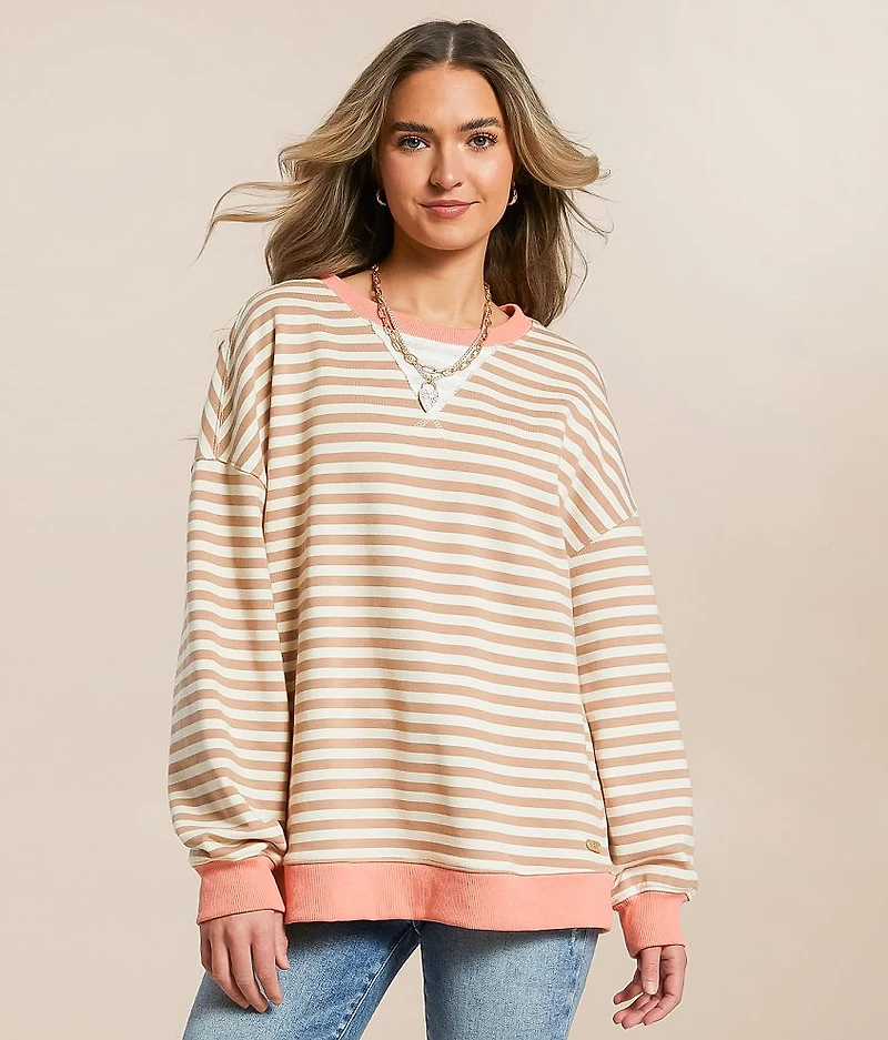 Striped Knit Pullover