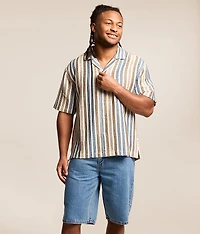 Striped Crochet Shirt