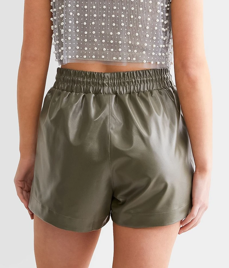 Faux Leather Short