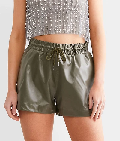 Faux Leather Short