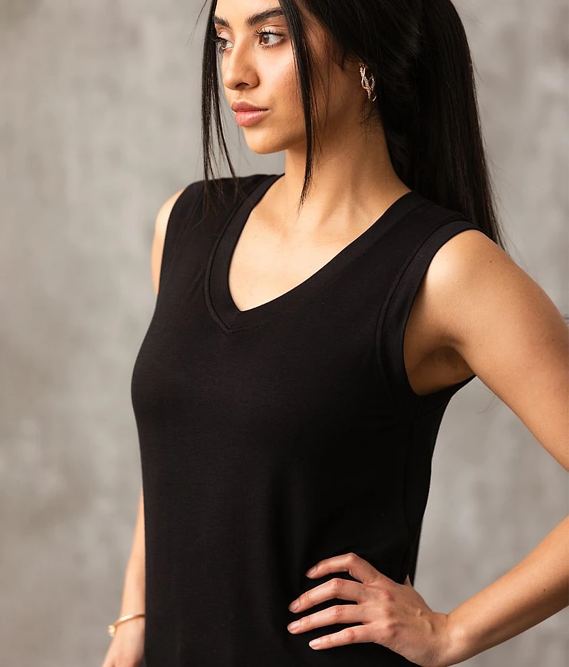 Eased V-Neck Tank Top