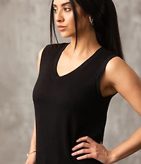 Eased V-Neck Tank Top