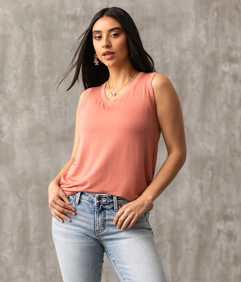 Eased V-Neck Tank Top