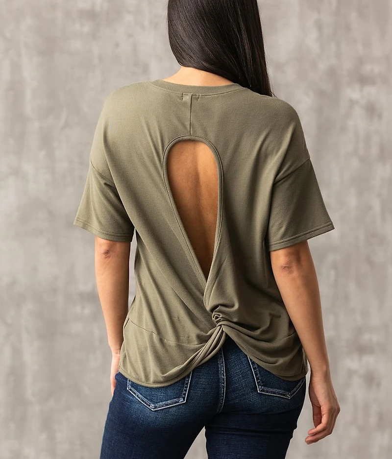 Twisted Open Back Top