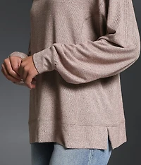 Marled Knit Top