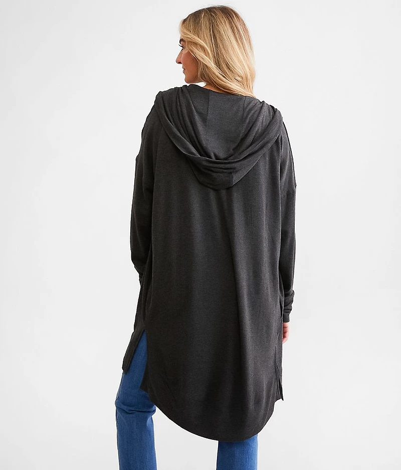 Longline Hooded Cardigan