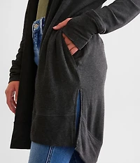 Longline Hooded Cardigan