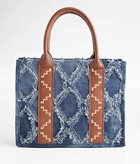Structured Denim Purse
