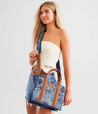 Structured Denim Purse