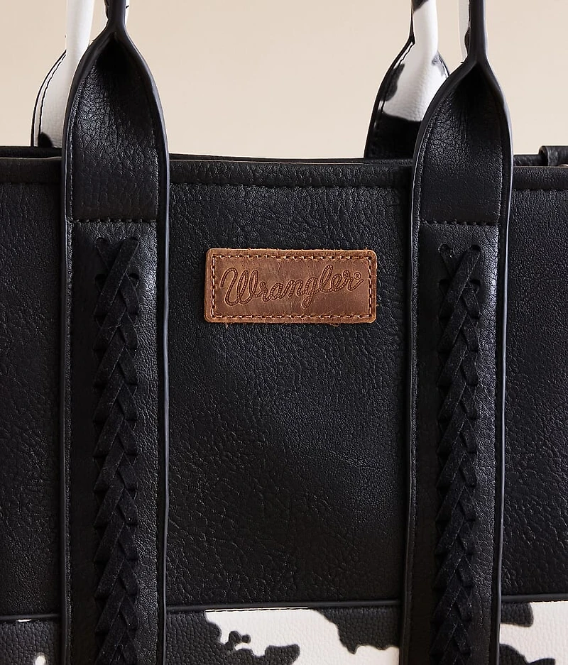 Cow Print Structured Tote