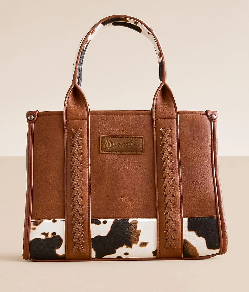 Cow Print Structured Tote