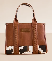 Cow Print Structured Tote