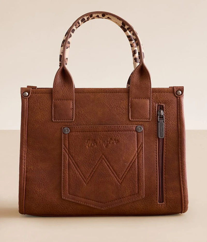 Leopard Print Structured Tote