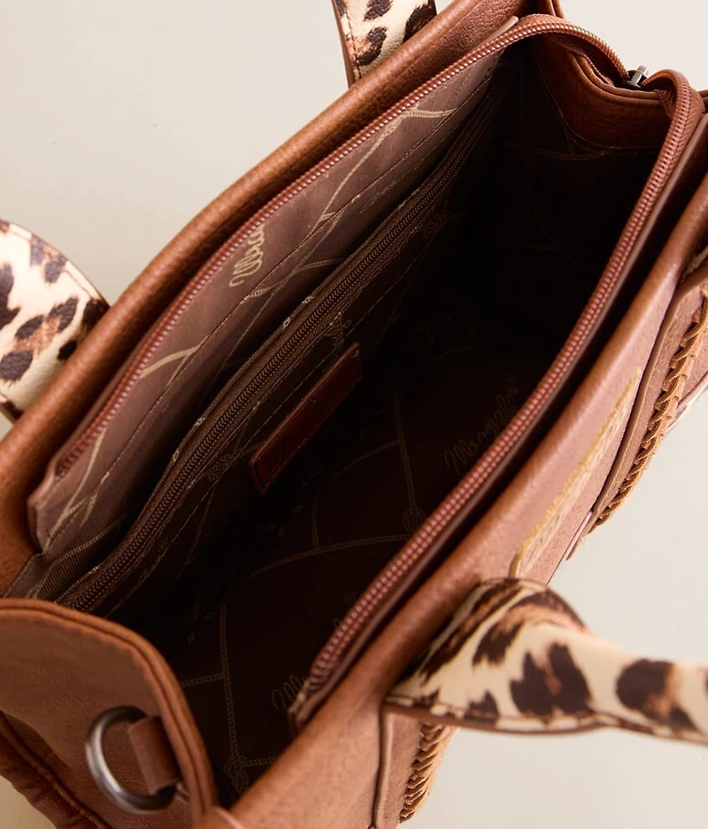 Leopard Print Structured Tote