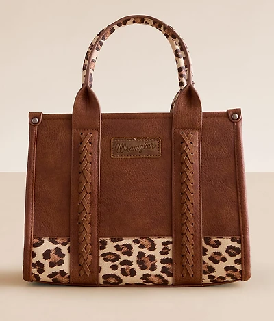Leopard Print Structured Tote