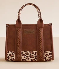 Leopard Print Structured Tote