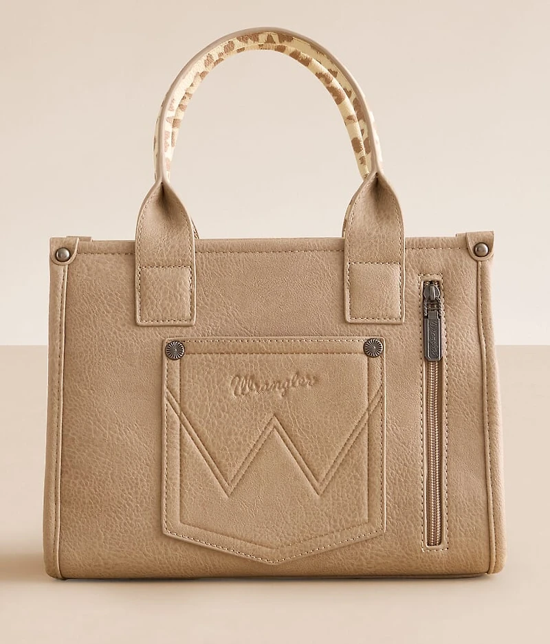 Leopard Print Structured Tote