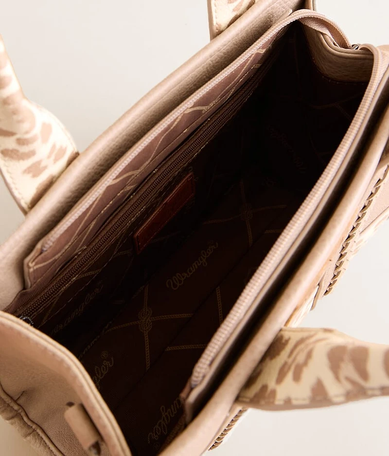 Leopard Print Structured Tote