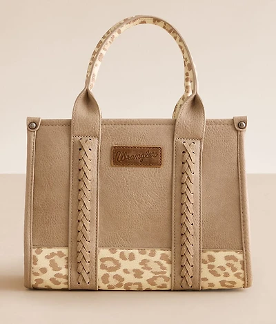 Leopard Print Structured Tote