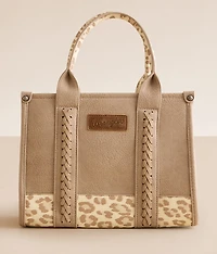 Leopard Print Structured Tote