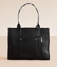 Cow Print Structured Tote