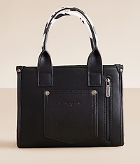 Cow Print Structured Purse