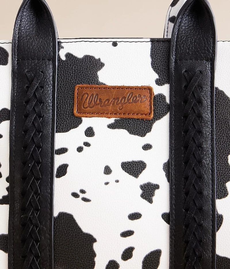 Cow Print Structured Purse