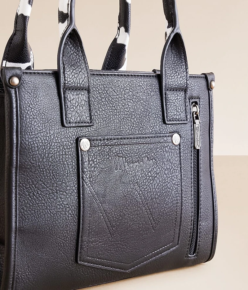 Cow Print Structured Purse