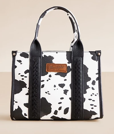 Cow Print Structured Purse